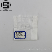 White color recyclable hdpe t-shirt packaging bag